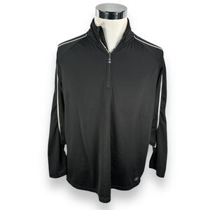 Abacus 1/4 Quarter Zip Pullover Men’s 2XL XXL Black Stretch Golf Long Sleeve